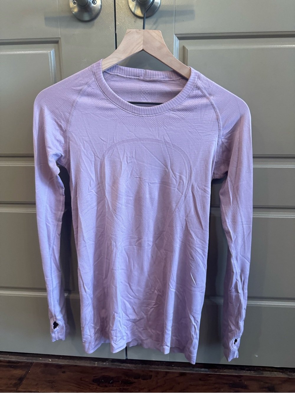 lululemon athletica Light Pink Long Sleeve Swiftly Tech